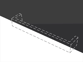 Customizable handle for a cabinet with a kitchen TV.