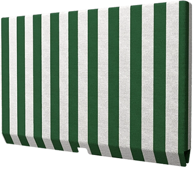 Green and white stripes for Cosmos Outdoor TV cover.