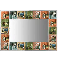 Mediterranean 25 Sicilia frame design on a white wall.