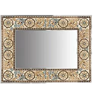 Mediterannean 3 Corsica frame design on a white wall.