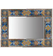 Mediterranean 6 Sardinia frame design on a white wall.