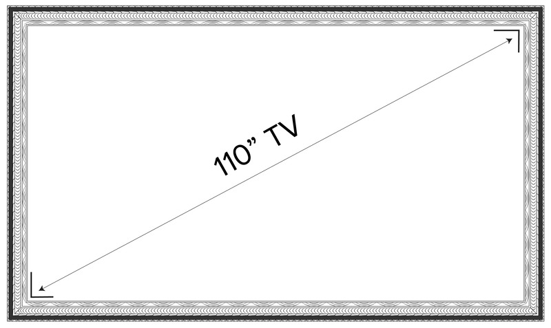 110" 4K LED TV