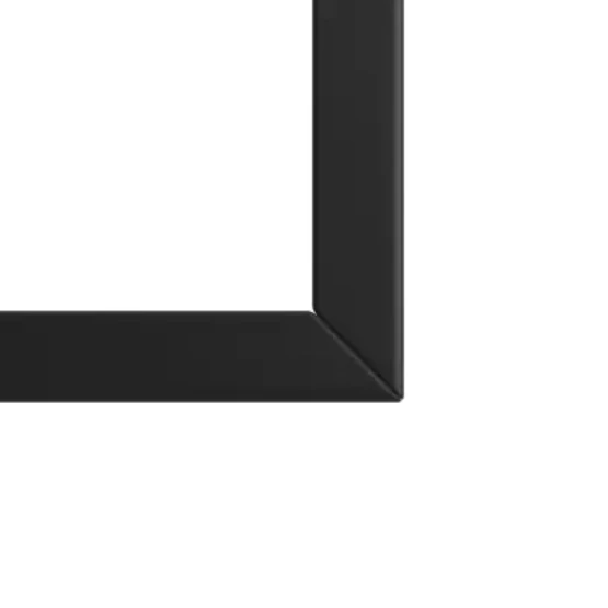 Plain black mirror frame.