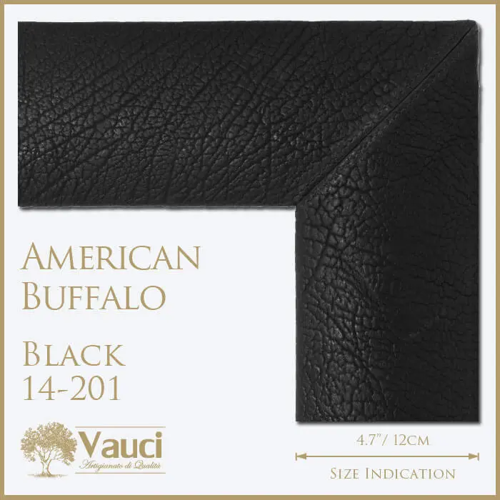 American buffalo black vauci frame with its size indication on a white background.