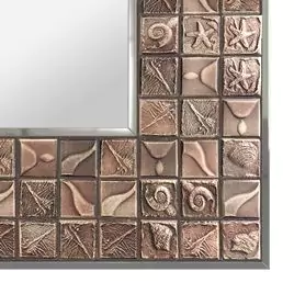 Archeo mosaic frame design on a clean background.