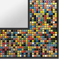 Candy time mosaic frame design on a clean background.