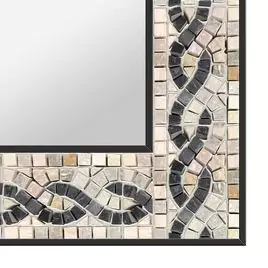 Turkish hill mosaic frame design on a clean background.