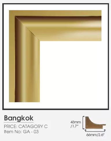 Bangkok golden frame Category C on a plain surface.