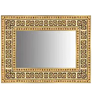 Mediterranean 15 Toulon frame design on a white wall.