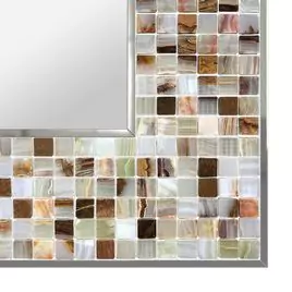 Chinese jade mosaic frame design on a clean background.