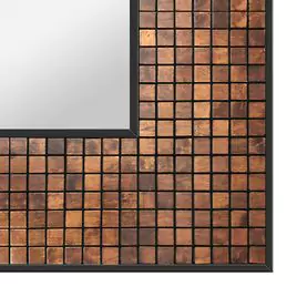 Macau nights mosaic frame design on a clean background.