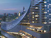 Cliente del TV espejo DecoVue del Park Hyatt.