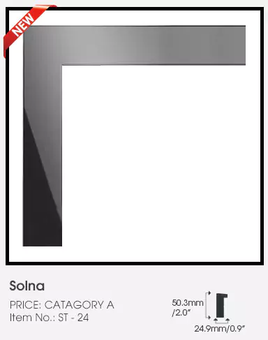 Black solna frame Category A on a white background.
