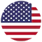 Ícono de la bandera de Estados Unidos.