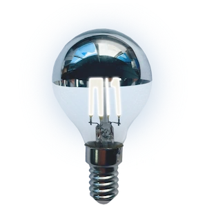 Crown silver cool light bulb.