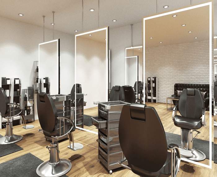 Grand Nirrors LUX Pro installed in a salon