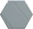 Icon of a gray hexagon shape from Bahrain.