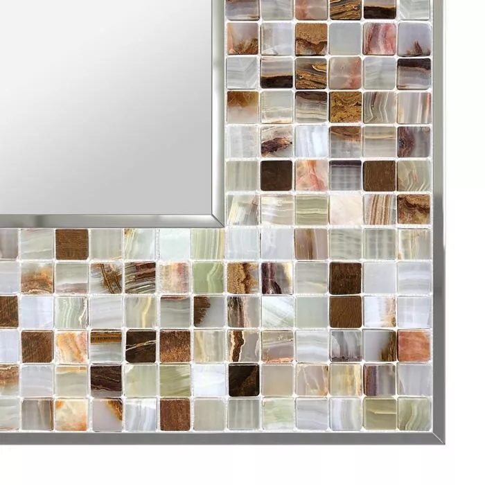 Modern led mirror frame design in Chinese jade from Saudi Arabia.