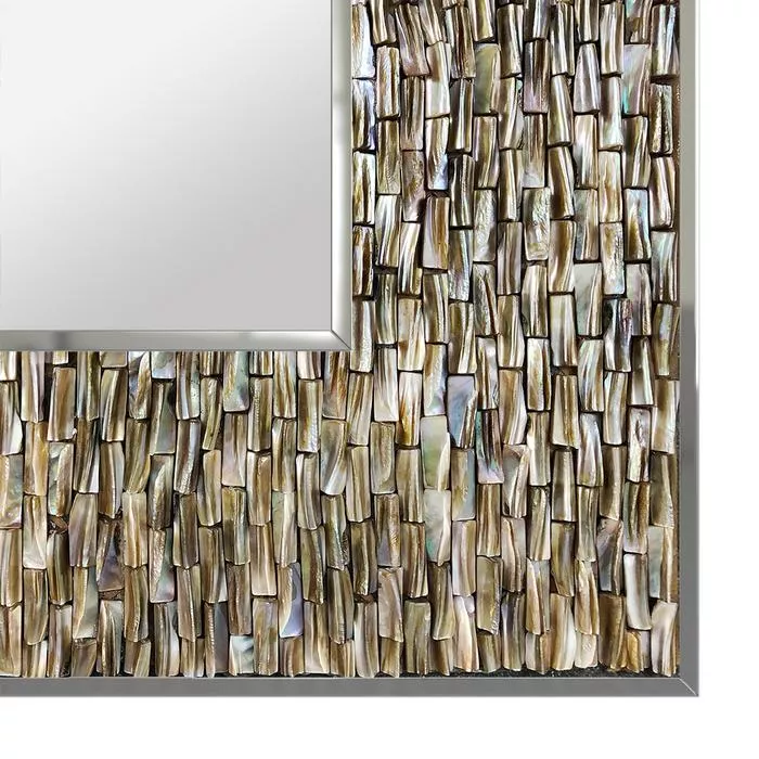 Modern led mirror frame with a coral reef design from Qatar.