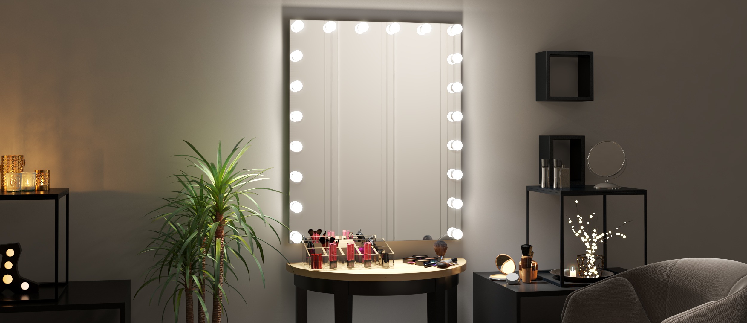 Grand Mirrors Hollywood Mirrors as a Beauty Vanity Mirror