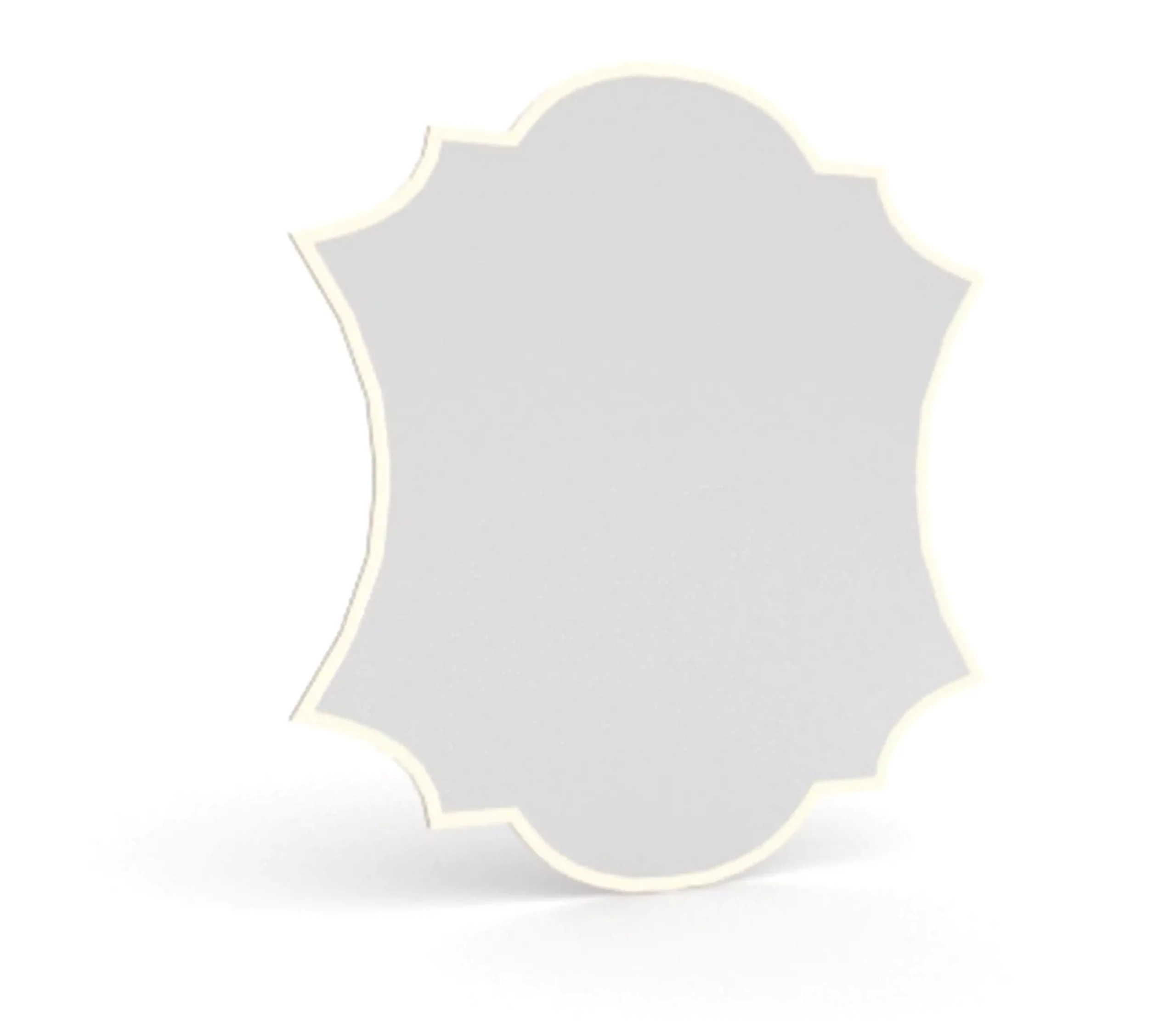 Unique high quality custom frosted mirror displayed on a plain white background in Kuwait.