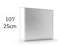 Square mirror with its measurements on it from Fujairah.