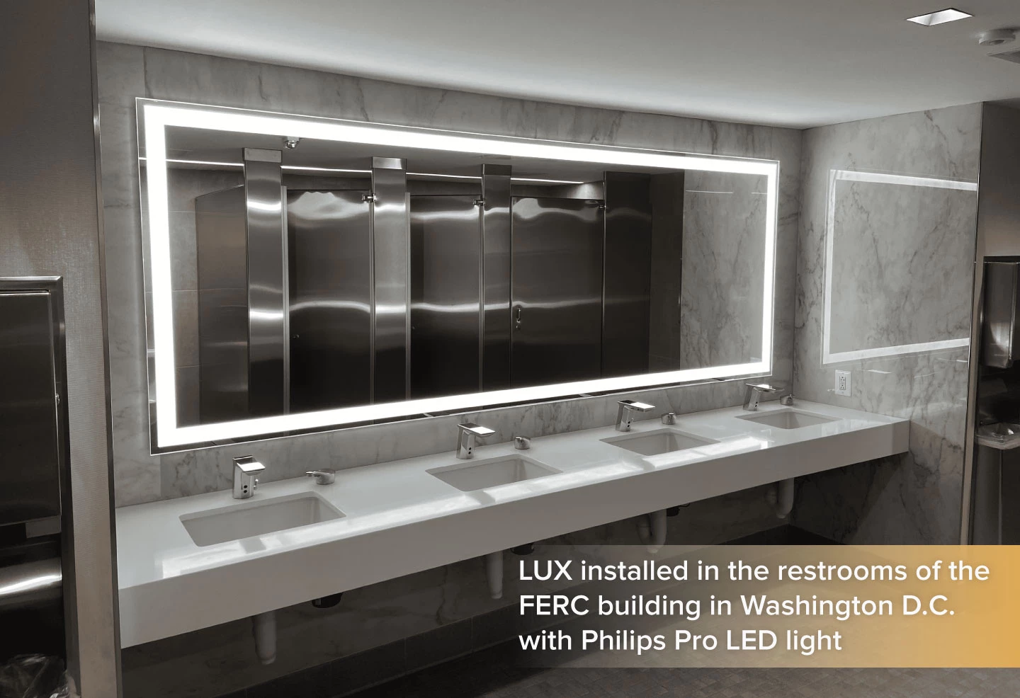 Federal Energy Regulatory in Washington, District of Columbia bathroom with grand mirrors lux.