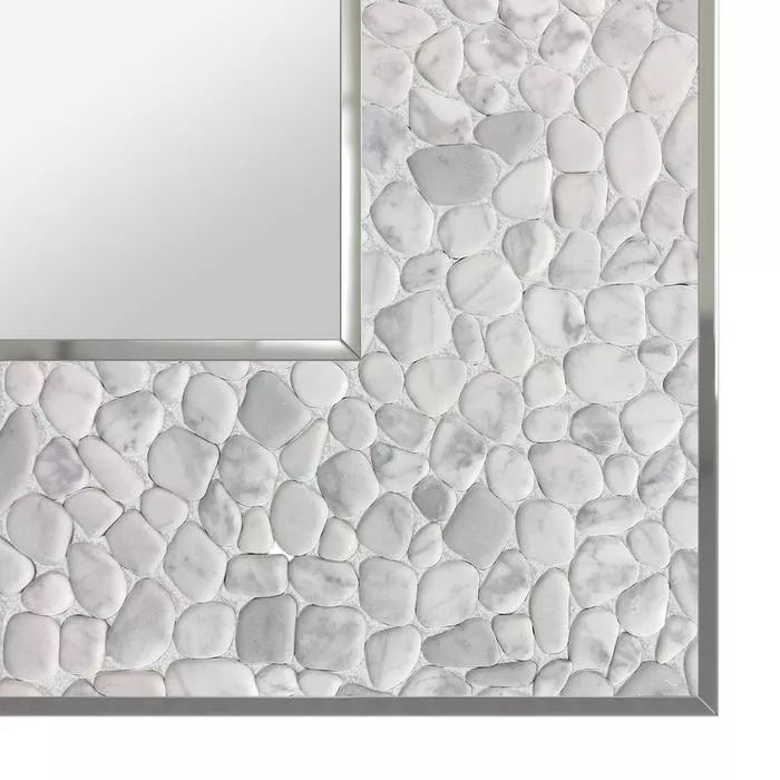 Modern led mirror frame design with ice stones from Saudi Arabia.