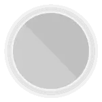 Preview of an attractive round illuminated mirror with a white backdrop from Kuwait.