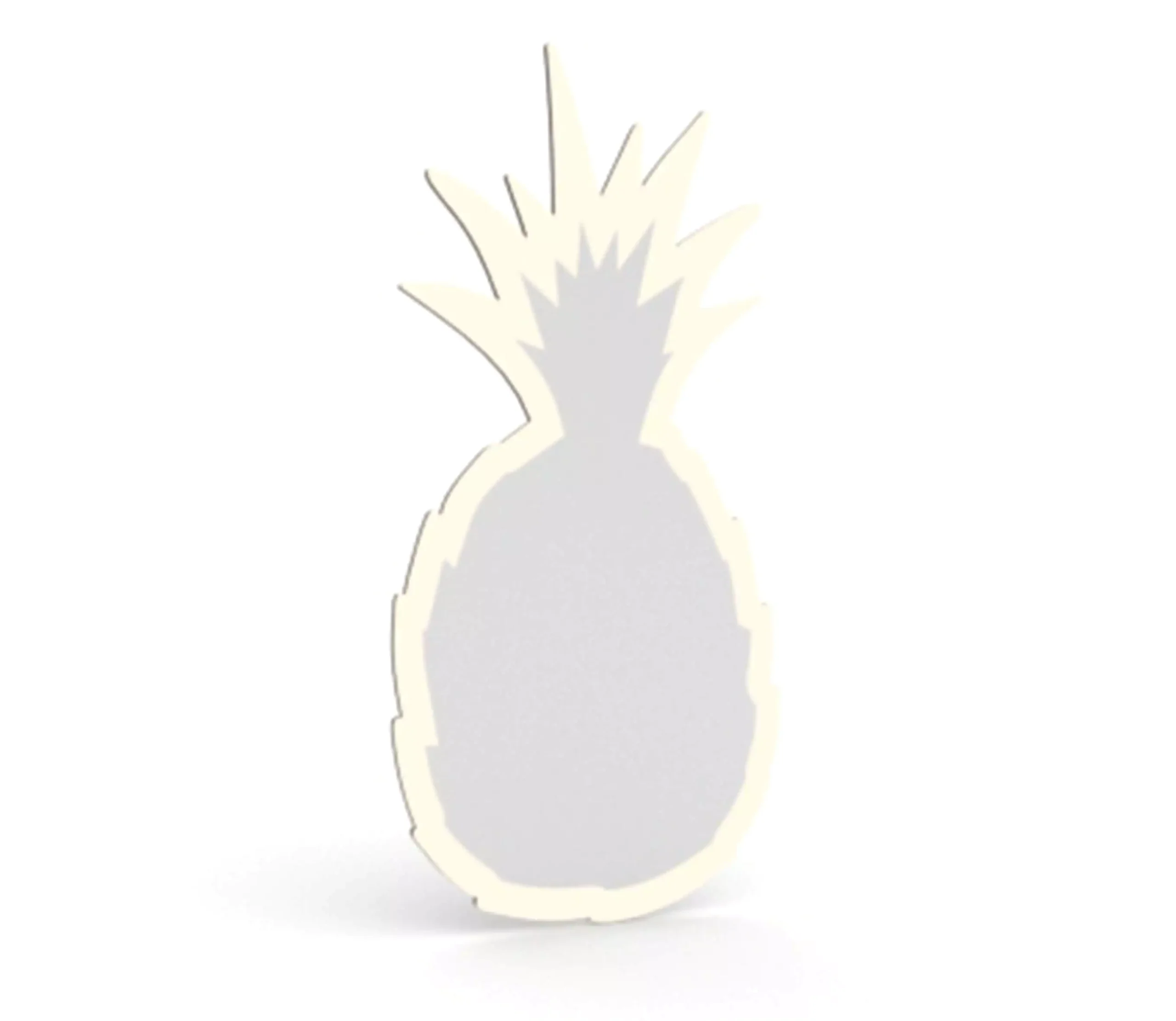 Pineapple shape energy efficient mirror with built in lights on a plain white background in Kuwait.