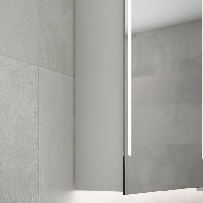 Grand Mirrors CABINET shows no gap wall mount from Qatar.