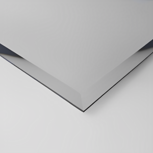 Evervue extra thin grand mirrors lux with beveled edges with a black aluminum frame in Kuwait.