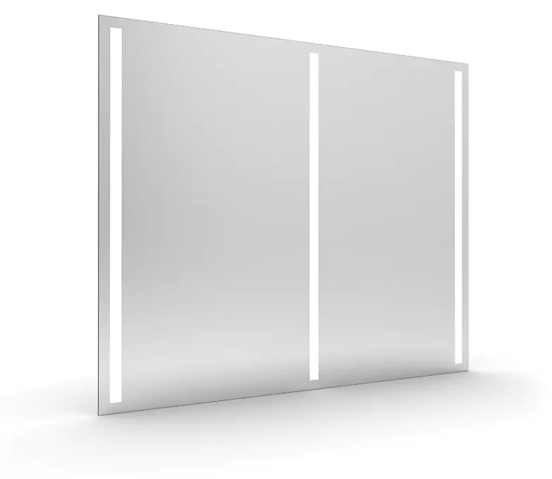 High quality grand mirrors lux with a unique LED light pattern in a white setting in Bahrain.