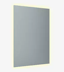 Backlit mirror.