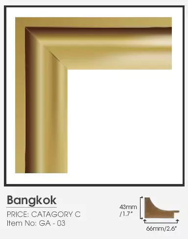 Bangkok category C golden frame.