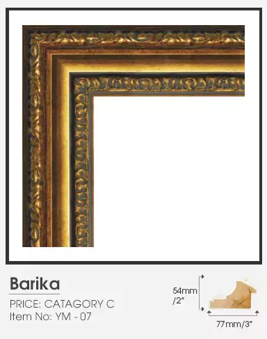 Barika category C golden frame.