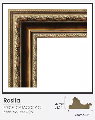 Rosita category C golden frame.