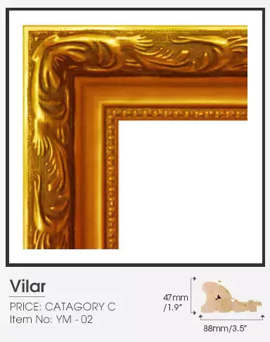 Vilar category C golden frame.