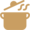 Gold kitchen icon.