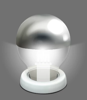 Crown silver cool bulb.