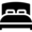 Black bed icon.