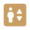 Gold elevator icon.