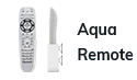 Un icono blanco de control remoto Aqua para televisores espejo en un espacio blanco en Colón.