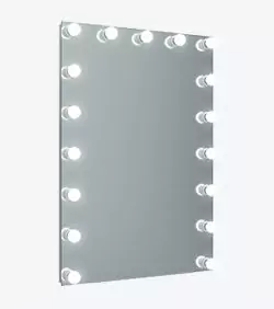 Hollywood lighted mirror.