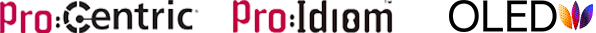 Pro Idiom and Centric, and OLED Logo