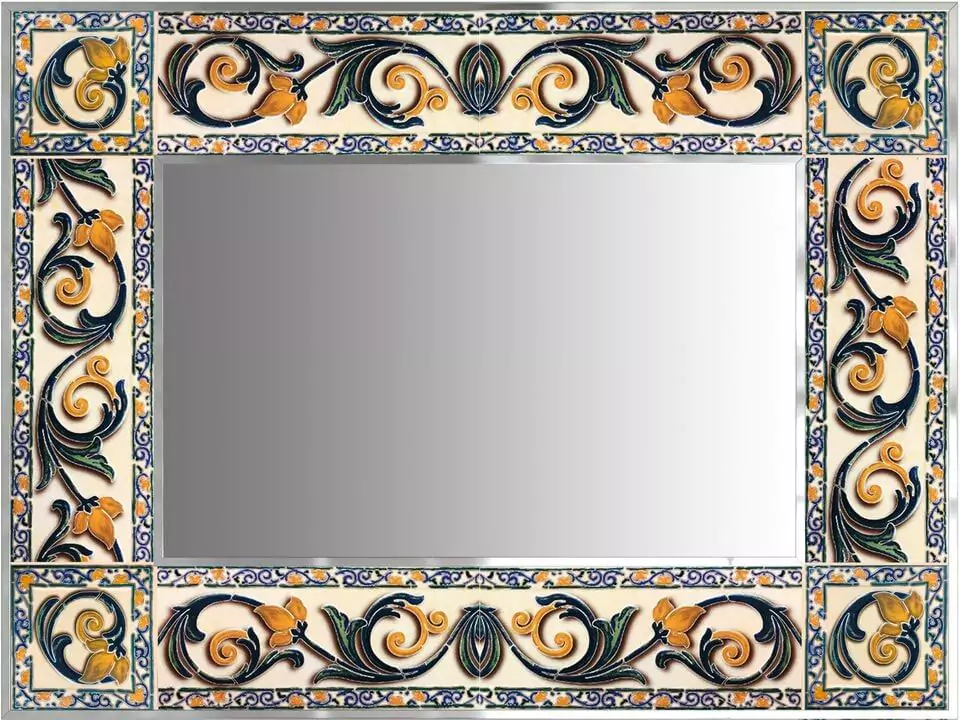 Valleta Mediterranean mirror frame.