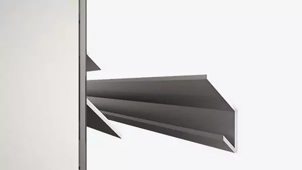Stainless standard wall-mount.