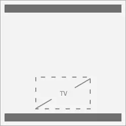 Model of a top and bottom integrated lighted mirror.