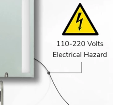 Peligro eléctrico detectado en la instalación de espejos de televisión, con riesgo de tensión en Colón.