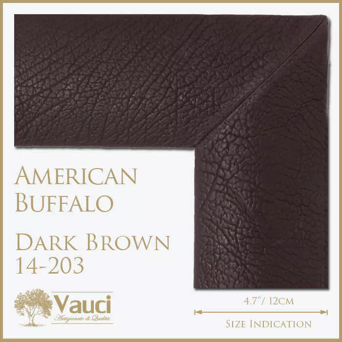 American buffalo dark brown frame design.